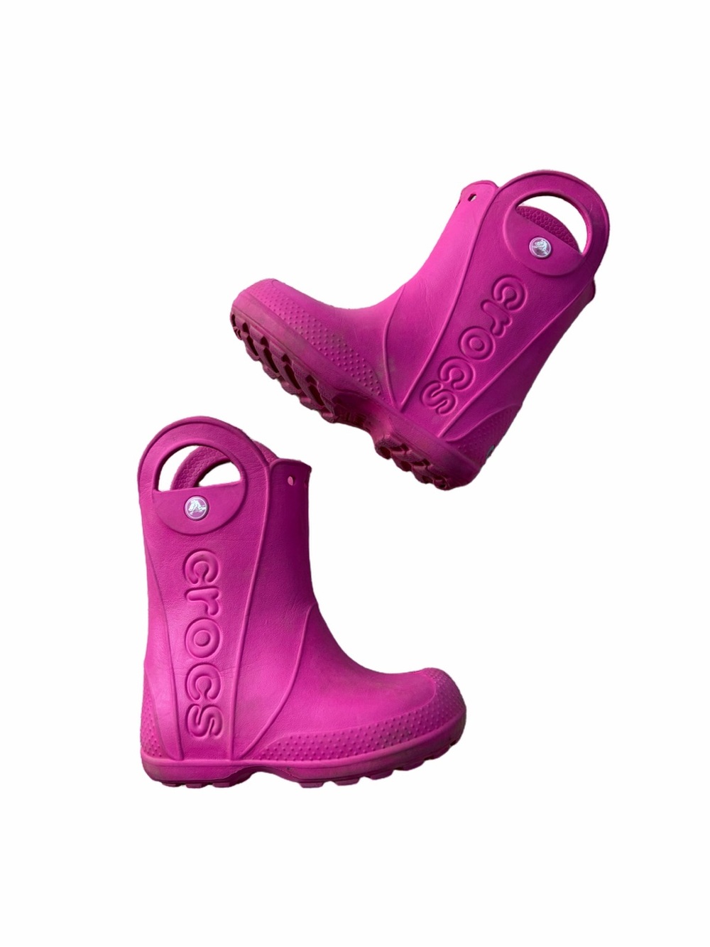 Crocs Toddler Size 10 Pink Handle It Rain Boots